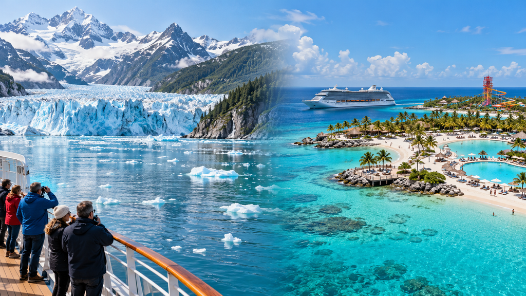 Princess Cruises vs. Royal Caribbean: diferencias y cuál elegir del glaciar al paraíso caribeño