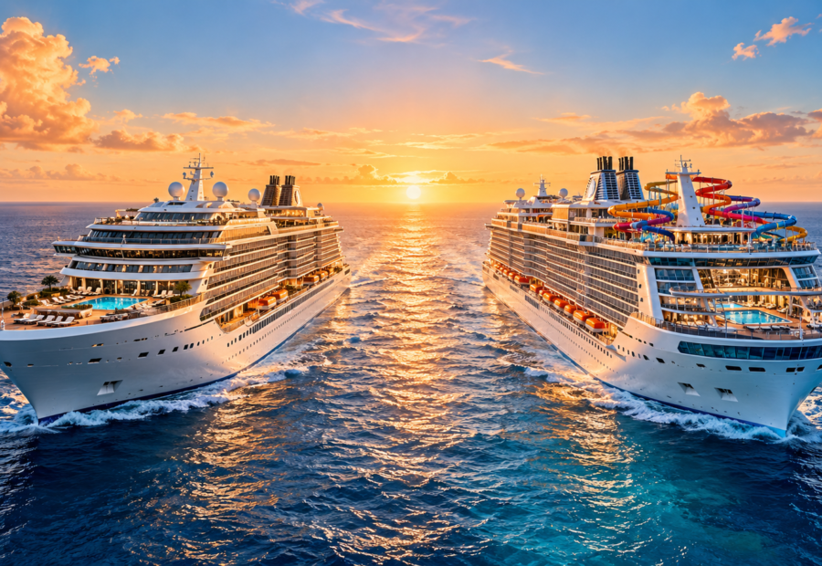 dos cruceros, dos estilos de viaje