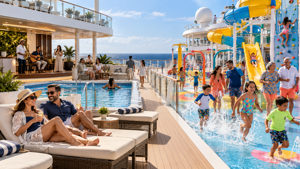 Princess Cruises vs. Royal Caribbean: diferencias y cuál elegir dos ritmos, una cubierta de crucero