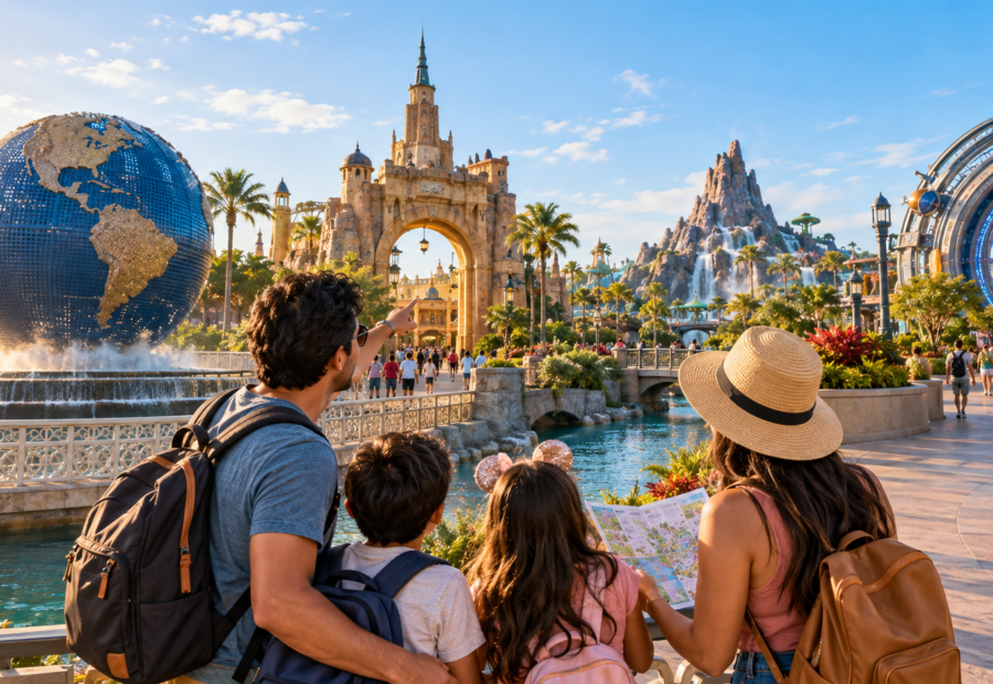 Universal Orlando para principiantes: conceptos que debes conocer antes de viajar Primer Dia En Un Parque De Orlando 900x620